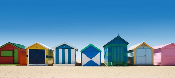 Luxury beach huts