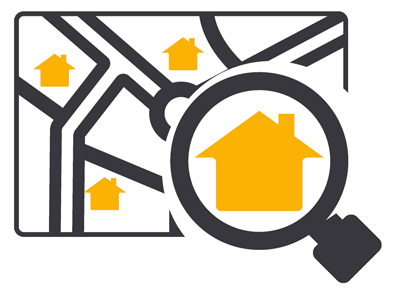 map of houses bought