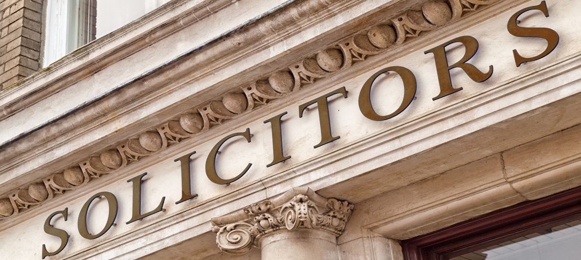 Solicitors sign