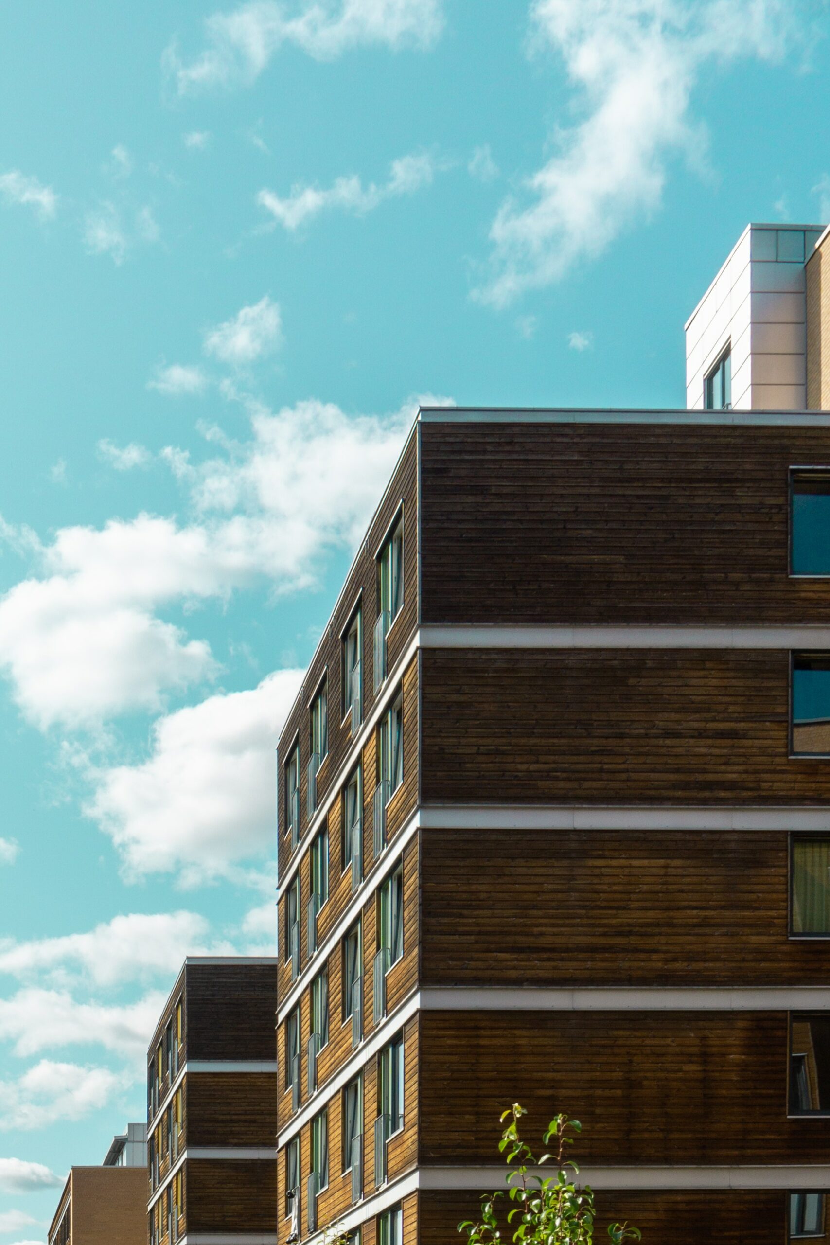 office building with cladding 