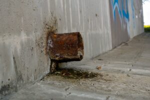 waste pipe rust