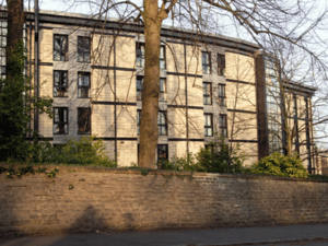 block of flats autumn