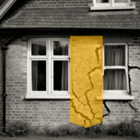 cracks in a wall