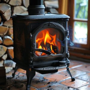 solid fuel fire