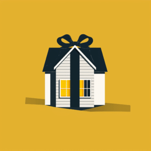 gift wrapped house